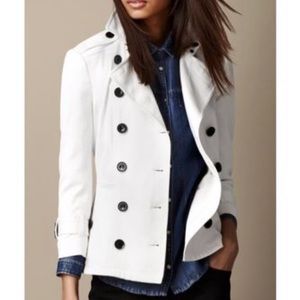 white short trench coat